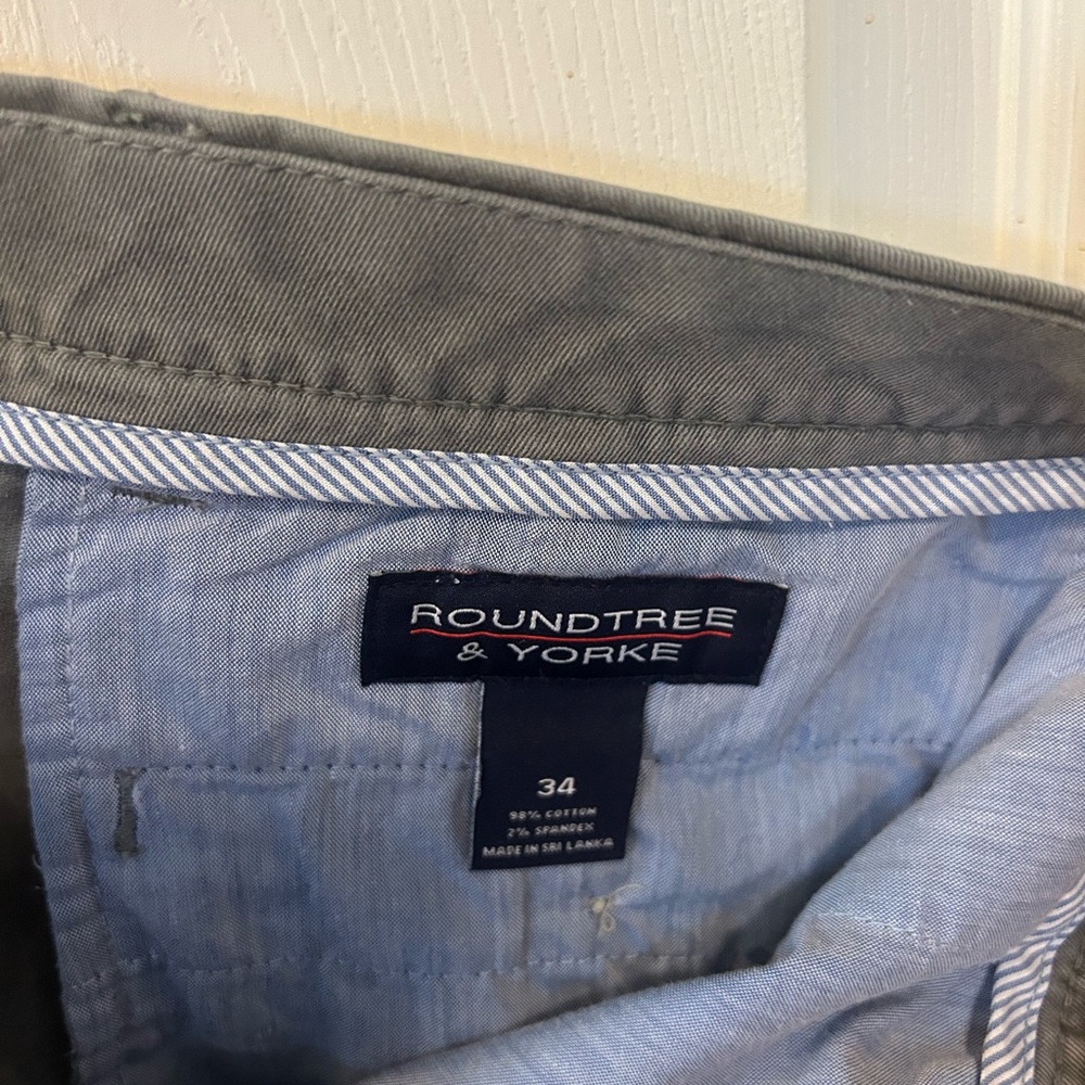 Roundtree & Yorke Light Blue and Gray Shirt